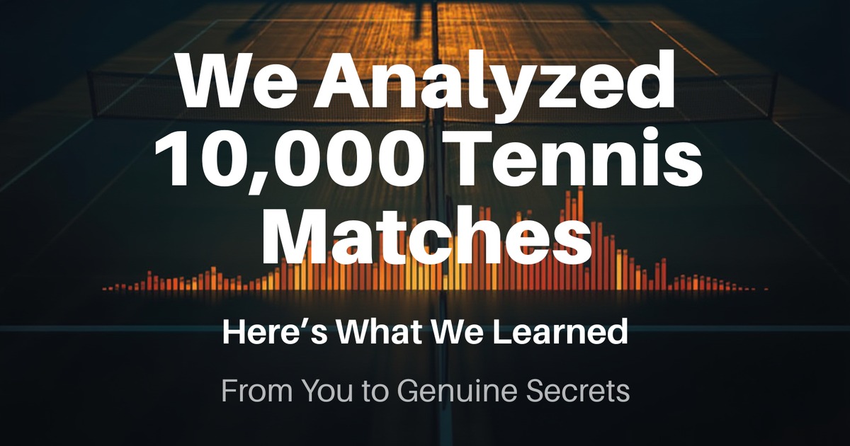 Data visualization showing tennis match statistics and patterns