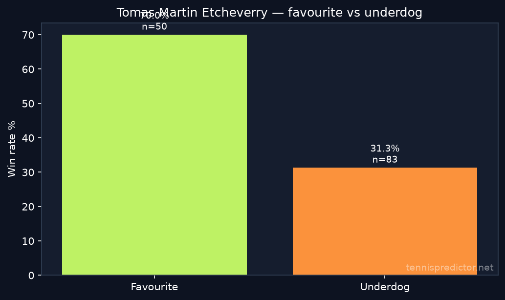 Tomas Martin Etcheverry favourite vs underdog